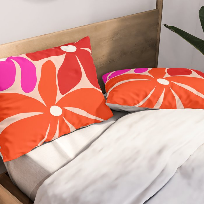 Groovy flower market from city of love Pillow Sham Gallery Image 2