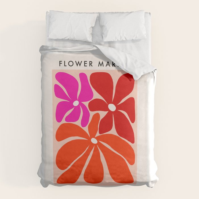 Groovy flower market from city of love Duvet Cover Gallery Image 6