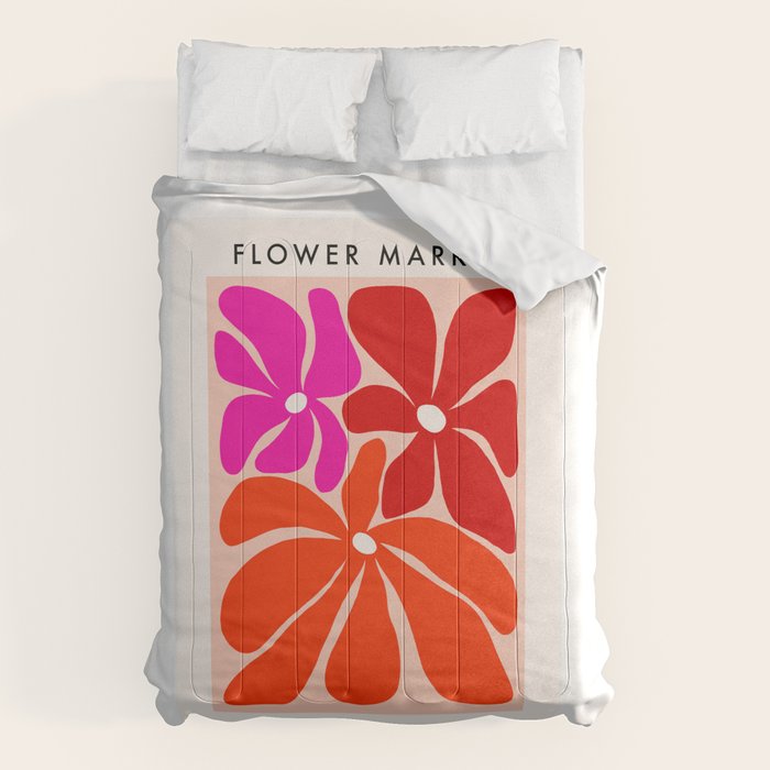 Groovy flower market from city of love Comforter Gallery Image 6