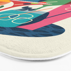 Mid Century Modern Cocktails Bath Mat Gallery Image 3