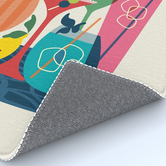 Mid Century Modern Cocktails Rug Gallery Image 4