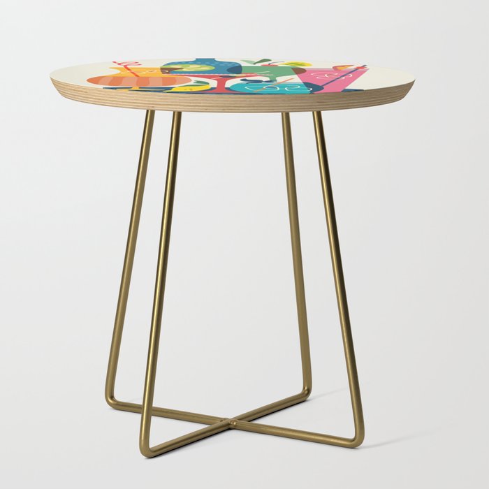 Mid Century Modern Cocktails Side Table Gallery Image 1