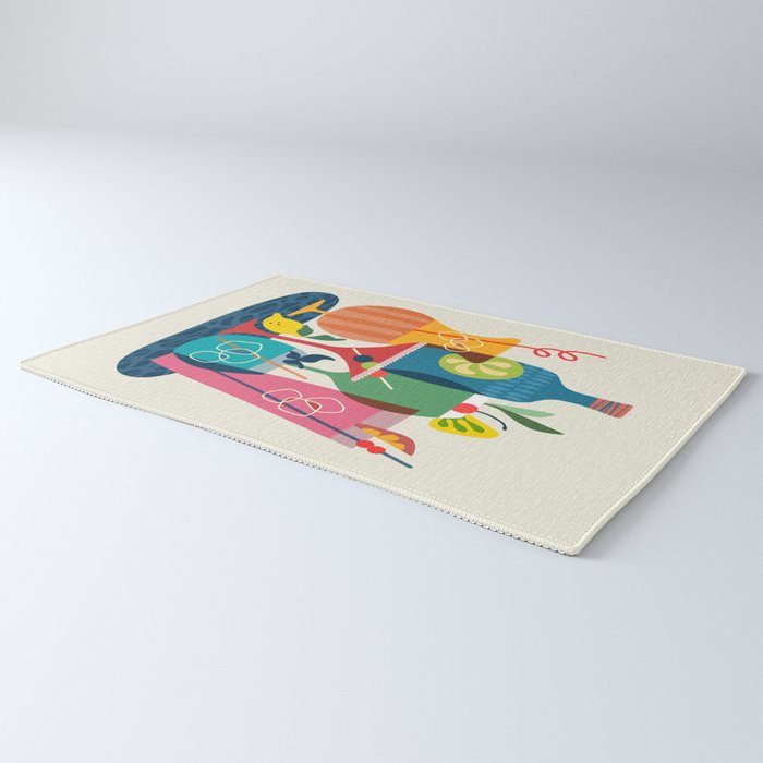 Mid Century Modern Cocktails Rug Gallery Image 3