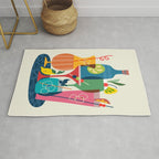Mid Century Modern Cocktails Rug Gallery Image 1