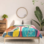 Mid Century Modern Cocktails Comforter Gallery Image 3