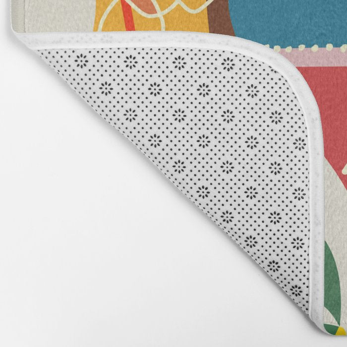 Mid Century Modern Cocktails Bath Mat Gallery Image 2