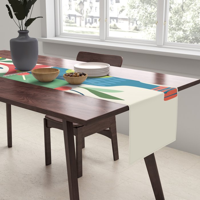 Mid Century Modern Cocktails Table Runner Gallery Image 2