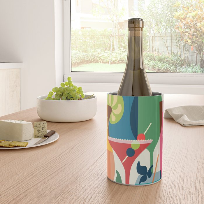 Mid Century Modern Cocktails Wine Chiller Gallery Image 4