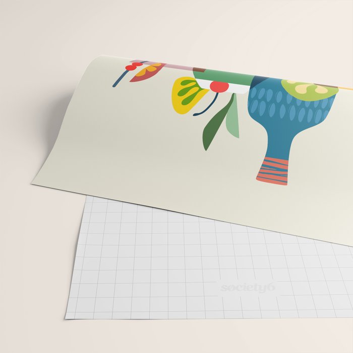 Mid Century Modern Cocktails Wrapping Paper Gallery Image 2