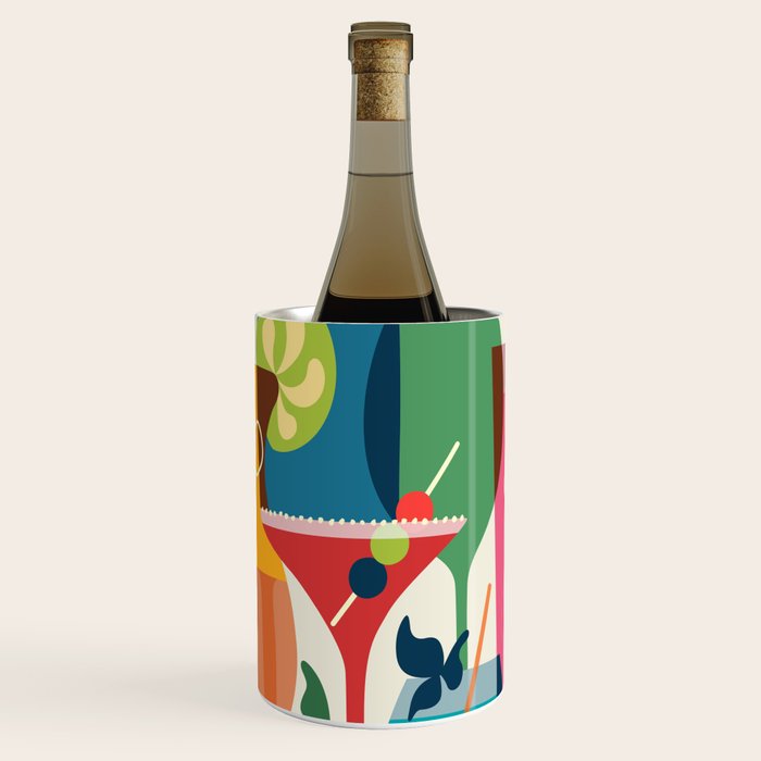 Mid Century Modern Cocktails Wine Chiller Gallery Image 1