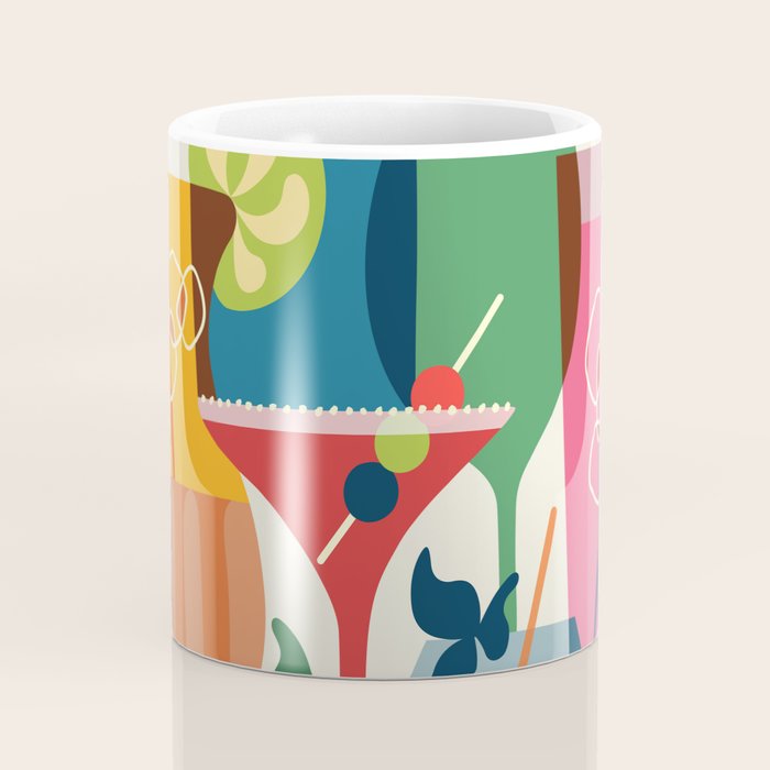 Mid Century Modern Cocktails Coffee Mug Gallery Image 4