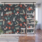 Slothy Holidays Wall Mural Gallery Image 1
