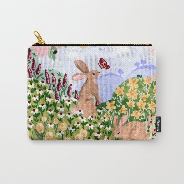 Spring Bunnies Carry All Pouch Gallery Image 1
