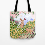 Spring Bunnies Tote Bag Gallery Image 1
