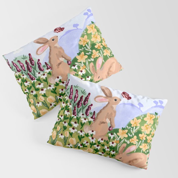 Spring Bunnies Pillow Sham Gallery Image 3