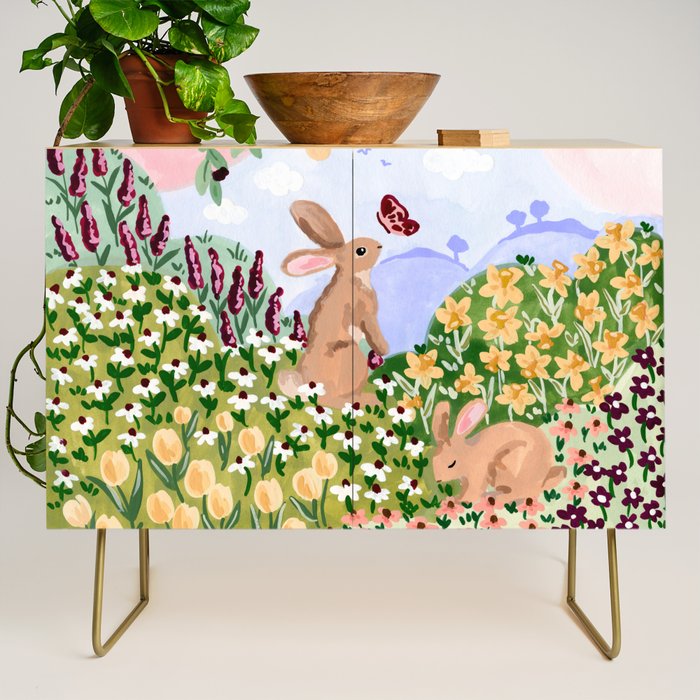 Spring Bunnies Credenza Gallery Image 1