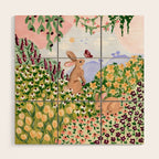Spring Bunnies Wood Wall Art Gallery Image 1