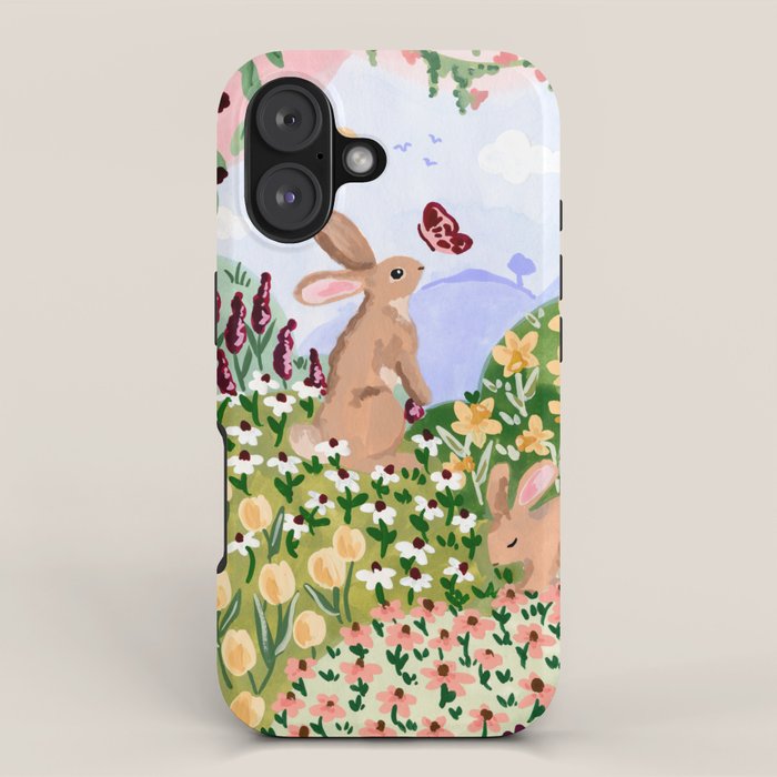 Spring Bunnies iPhone Case Gallery Image 1