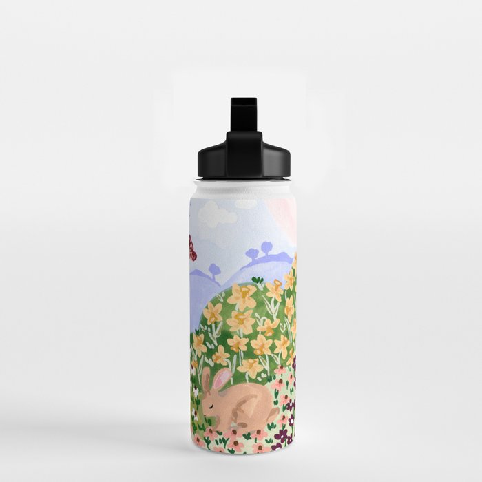 Spring Bunnies Water Bottle Gallery Image 2