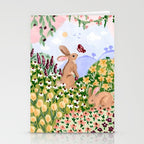 Spring Bunnies Stationery Card Gallery Image 2