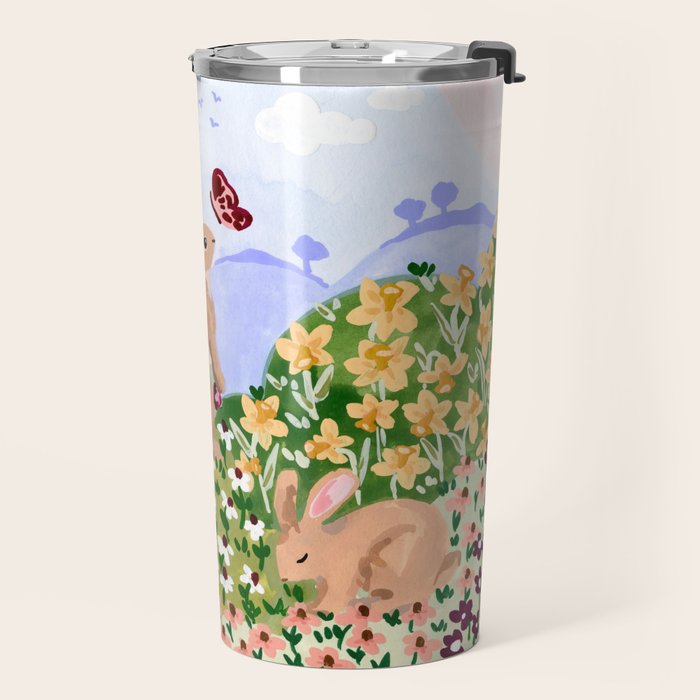 Spring Bunnies Travel Mug Gallery Image 2
