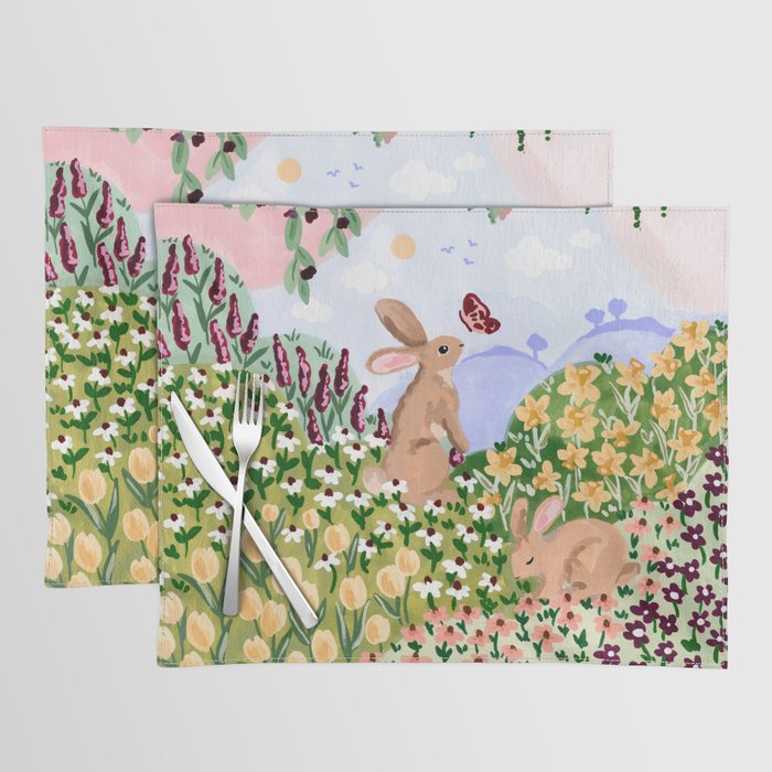 Spring Bunnies Placemat Gallery Image 1
