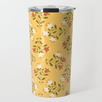 Spring Sunny Floral Pattern Travel Mug Gallery Image 1