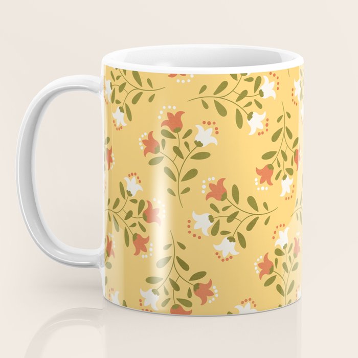 Spring Sunny Floral Pattern Coffee Mug Gallery Image 3