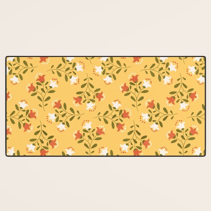 Spring Sunny Floral Pattern Desk Mat Gallery Image 3