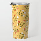 Spring Sunny Floral Pattern Travel Mug Gallery Image 3