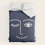 Wink (Navy) Duvet Cover Gallery Image 6