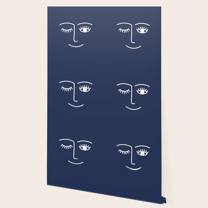 Wink (Navy) Wallpaper Gallery Image 2