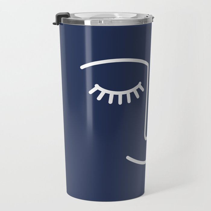 Wink (Navy) Travel Mug Gallery Image 3