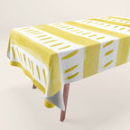 Watercolor lines - yellow Tablecloth Gallery Image 1
