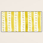 Watercolor lines - yellow Desk Mat Gallery Image 3