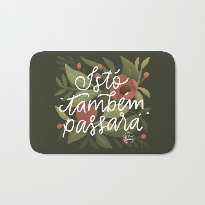 This too shall pass - Lettering Phrase Bath Mat Gallery Image 1