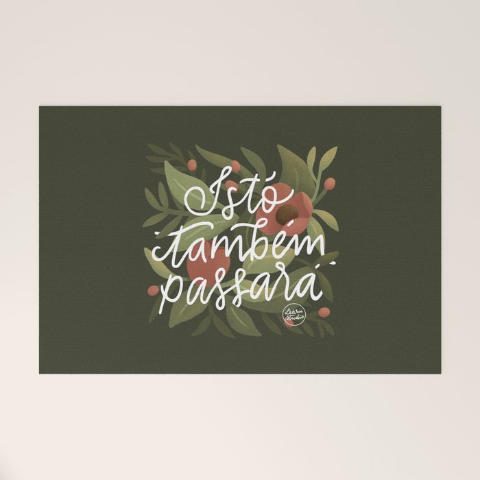 This too shall pass - Lettering Phrase Welcome Mat Gallery Image 1