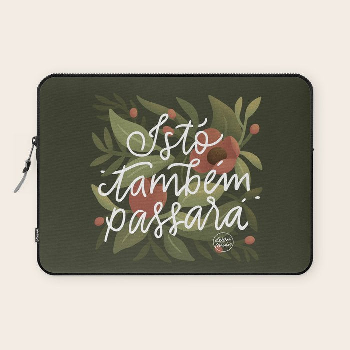 This too shall pass - Lettering Phrase Laptop Sleeve Gallery Image 1