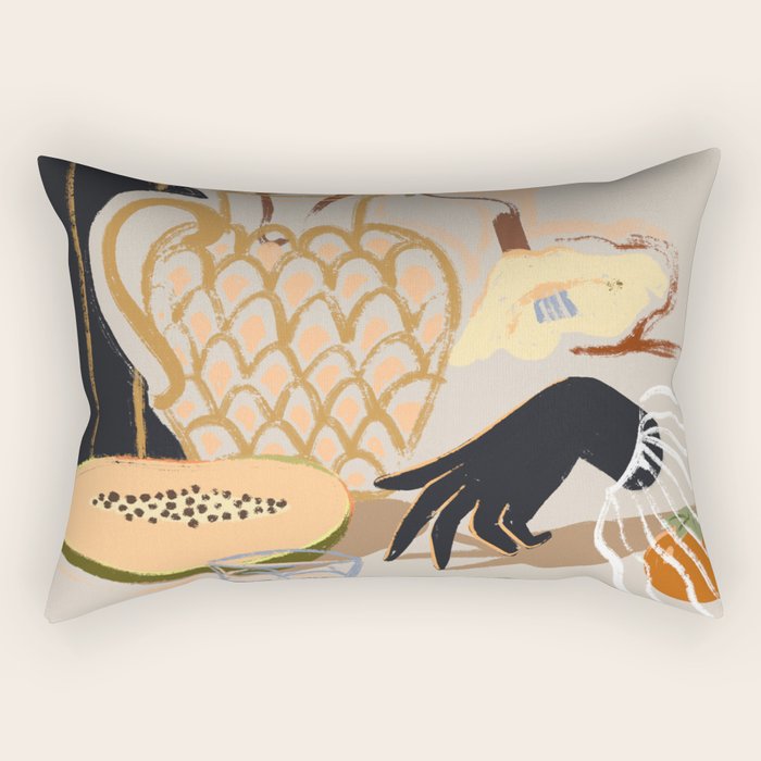 Fruitful Spread Rectangular Pillow Gallery Image 1