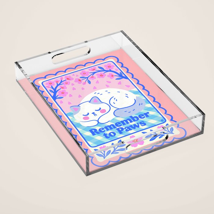 Remember to Paws Acrylic Tray Gallery Image 1