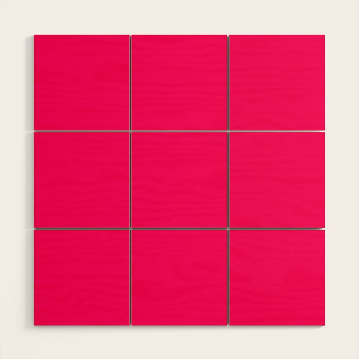 Bright Fluorescent Pink Neon Wood Wall Art Gallery Image 1