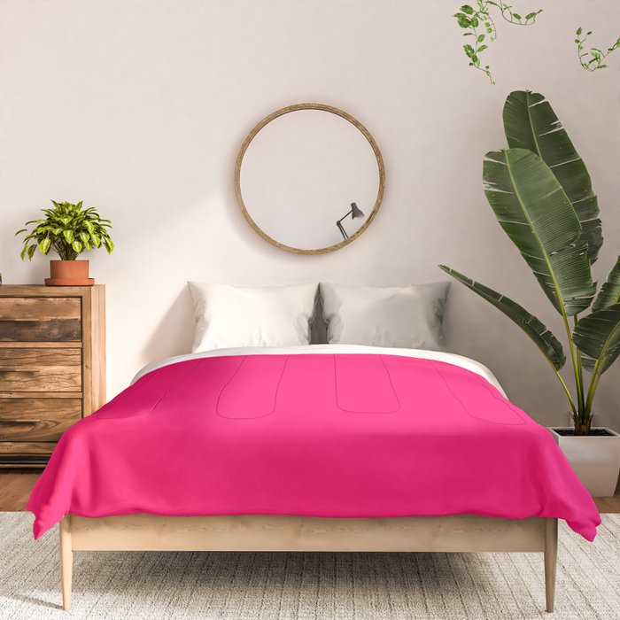 Bright Fluorescent Pink Neon Comforter Gallery Image 3