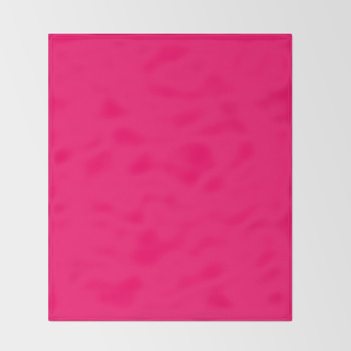 Bright Fluorescent Pink Neon Throw Blanket Gallery Image 2