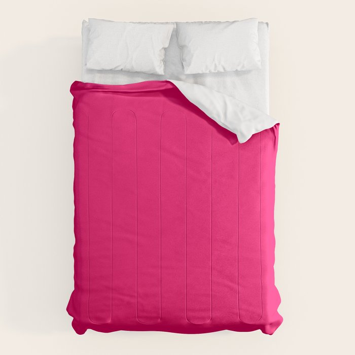 Bright Fluorescent Pink Neon Comforter Gallery Image 1
