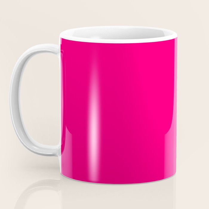 Bright Fluorescent Pink Neon Coffee Mug Gallery Image 3