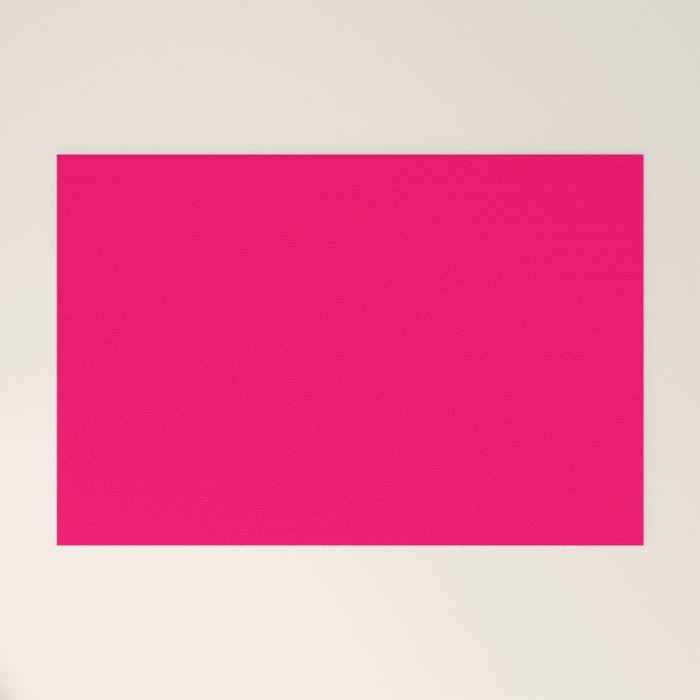 Bright Fluorescent Pink Neon Welcome Mat Gallery Image 1