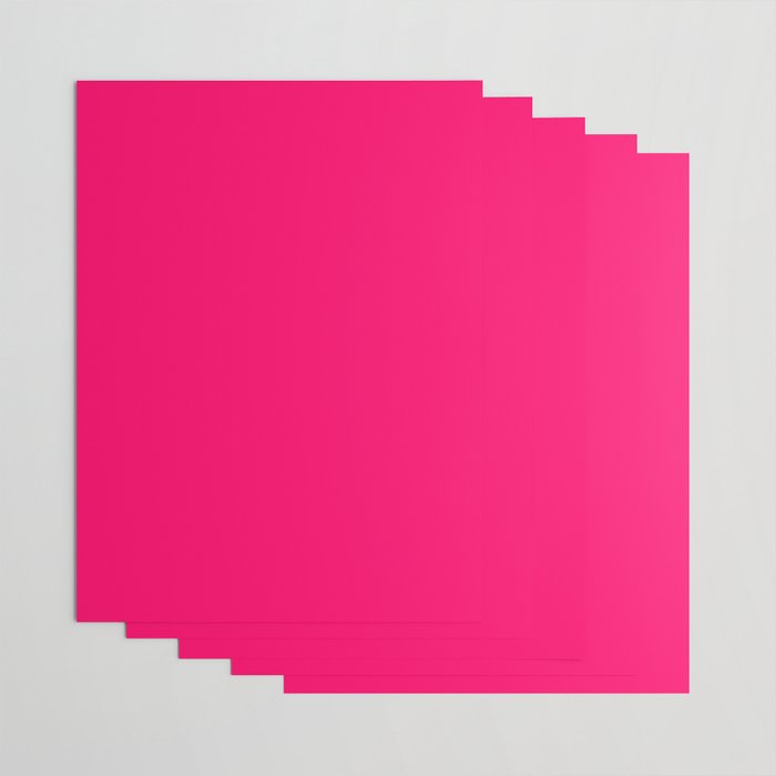 Bright Fluorescent Pink Neon Wrapping Paper Gallery Image 3