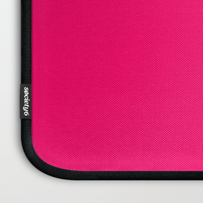 Bright Fluorescent Pink Neon Laptop Sleeve Gallery Image 3