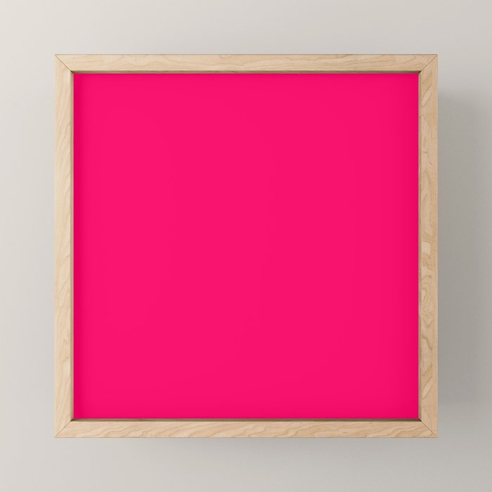 Bright Fluorescent Pink Neon Mini Art Print Gallery Image 1