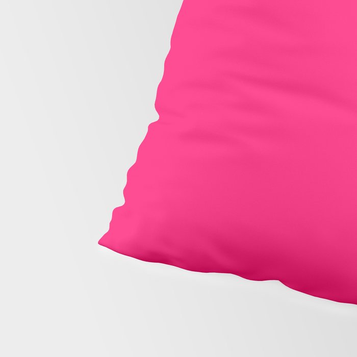 Bright Fluorescent Pink Neon Pillow Sham Gallery Image 4